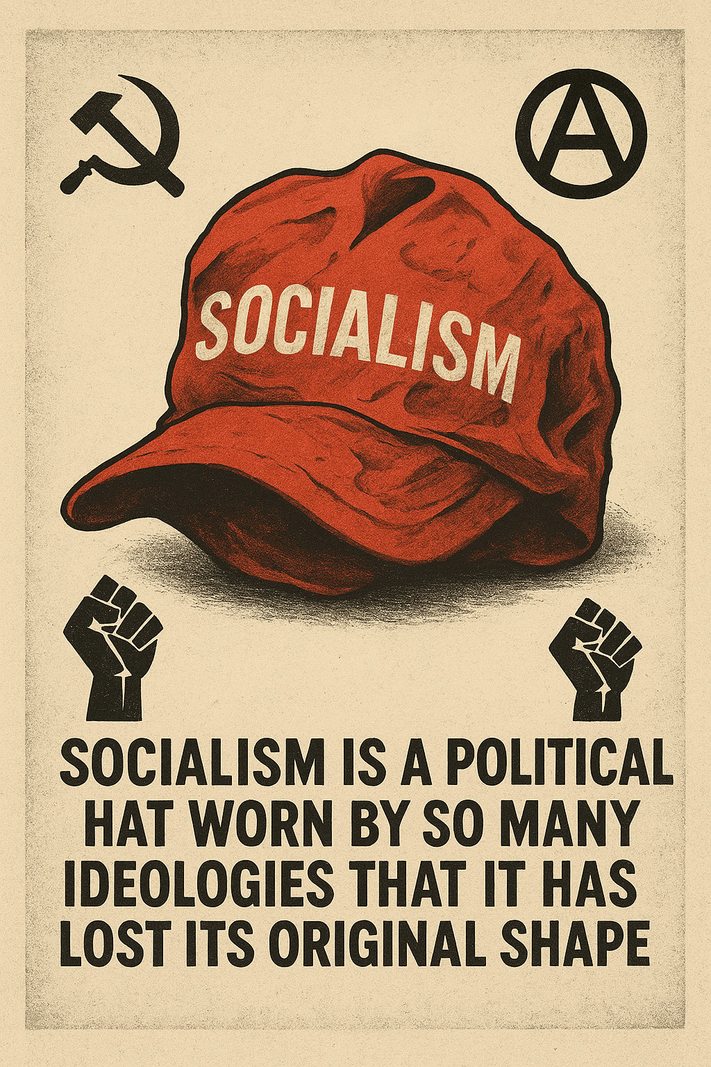 Socialism: A hat that has lost its shape.