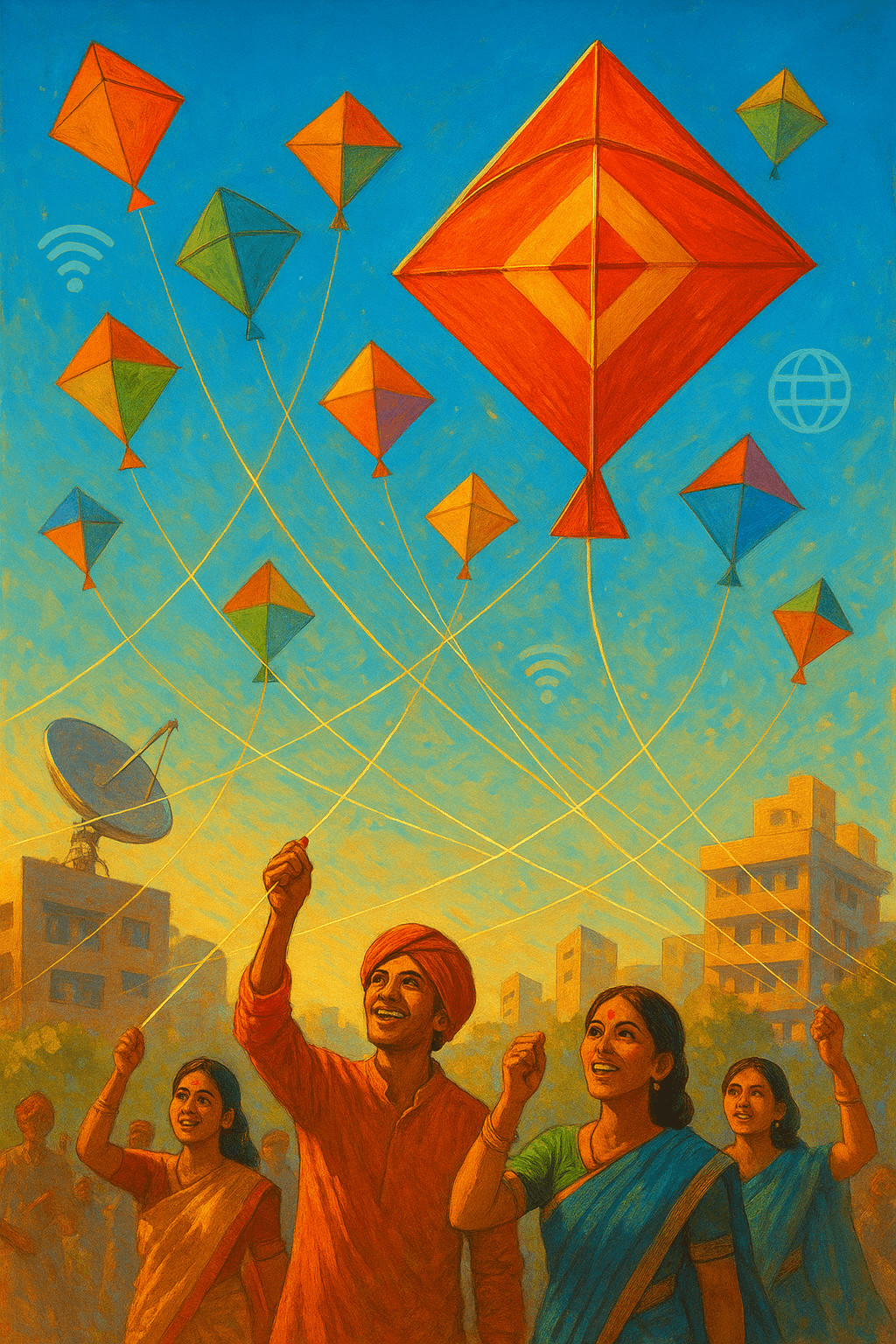 Kite game between India and USA