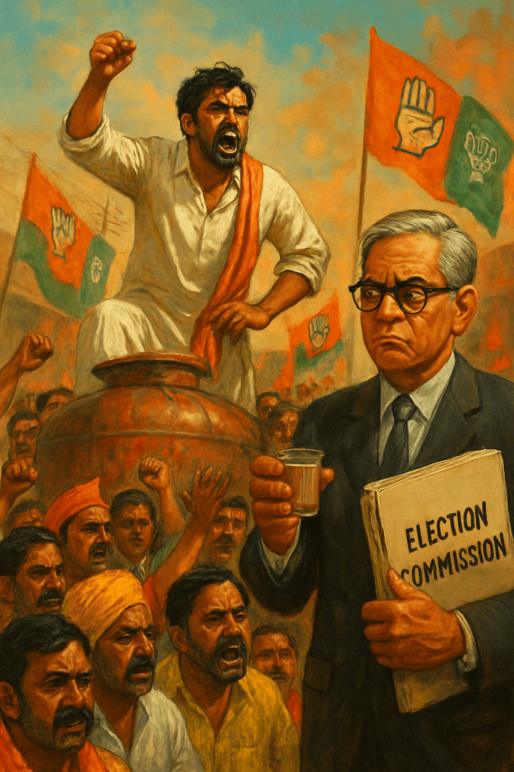 A satire on Reegu’s atom bomb of stolen votes.