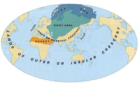 Mackinder’s Heartland Theory is an example of Narcissistic Cartography