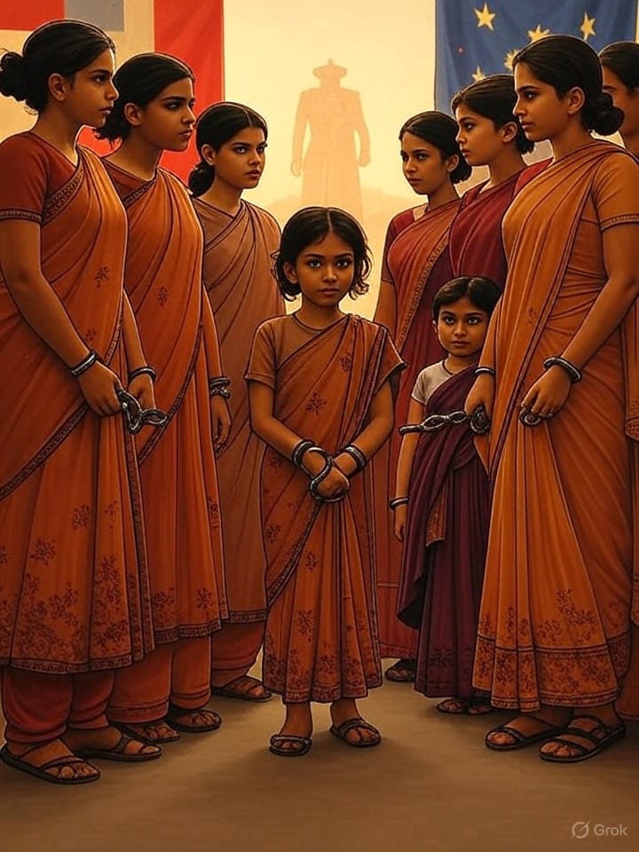 British Empire’s Exploitation of Girls and Prostitution for Army Personnel in India.