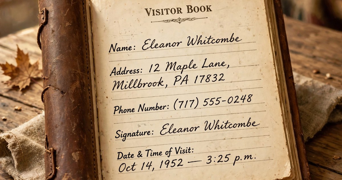 How a Visitor Book can be a Major Security Risk?